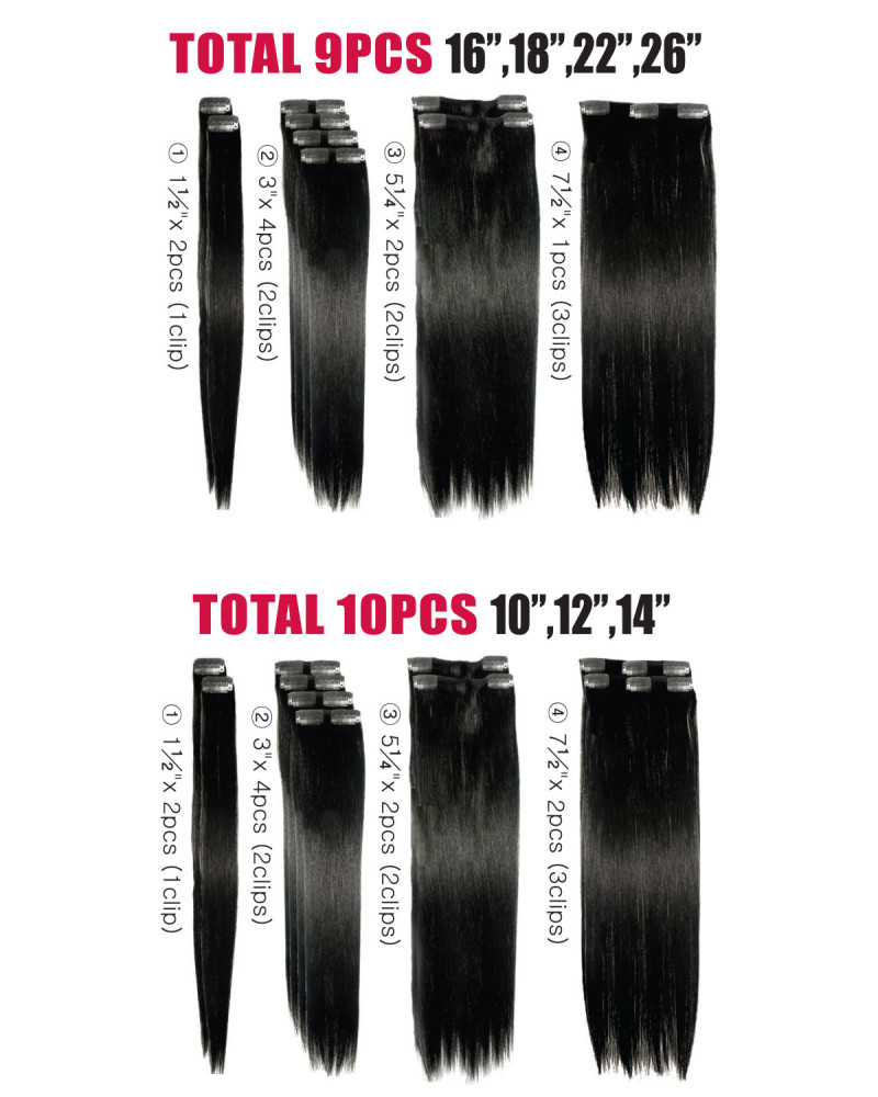 SOPRANO HH INDIAN REMI HAIR CLIP 12″