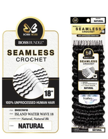 Bobbi Boss 100% Human Hair Feather Crochet Braids - WATER WAVE 14"-18"