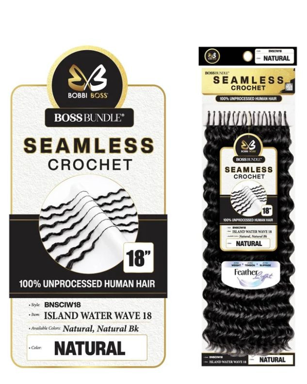 Bobbi Boss 100% Human Hair Feather Crochet Braids - WATER WAVE 14"-18"