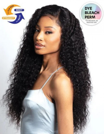 Shake-N-Go Virgin Remy Hair Weave Glossy 3 Bundles Wet N Wavy Deep Wave