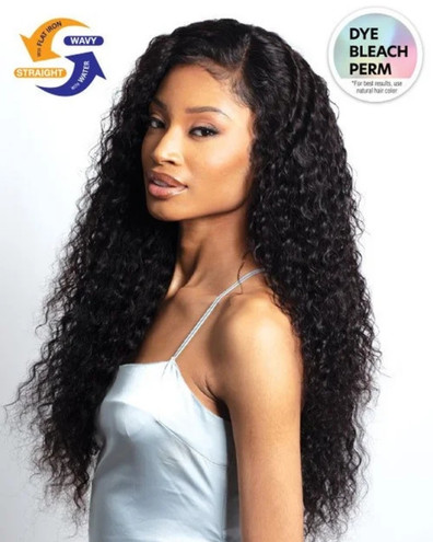 Shake-N-Go Virgin Remy Hair Weave Glossy 3 Bundles Wet N Wavy Deep Wave