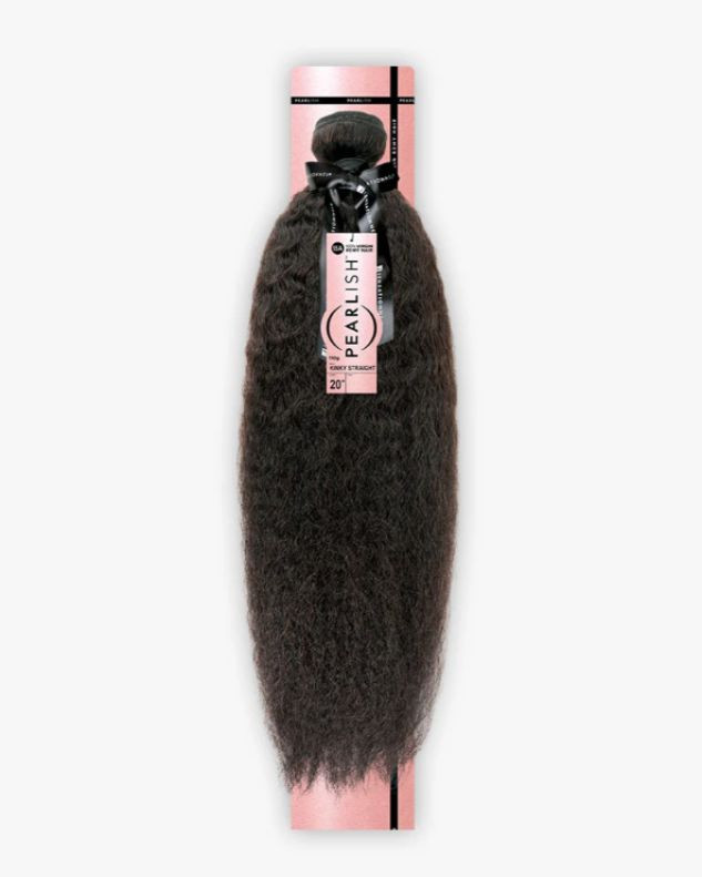 Sensationnel 100% Human Hair Weave Pearlish kinky Straight 10-20"
