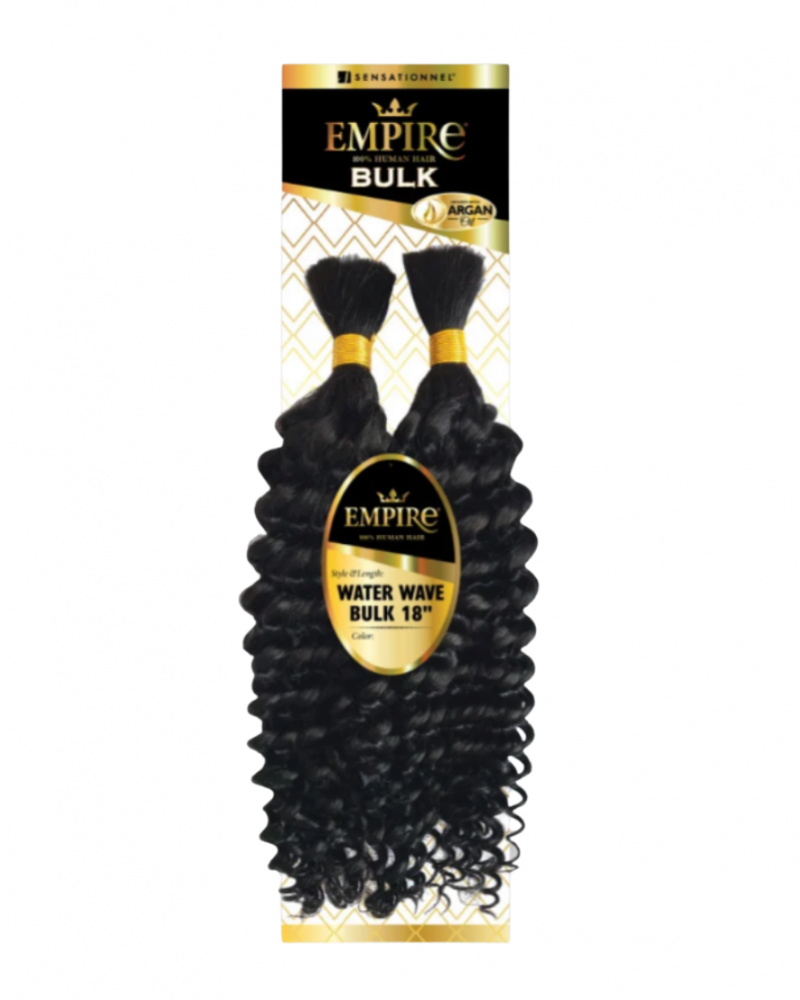 Sensationnel Human Hair Braids Empire Water Wave Bulk 18"