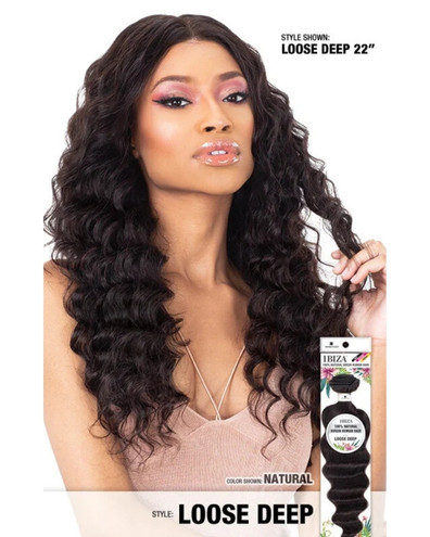 Ibiza Natural Virgin Human Hair Weave Loose Deep