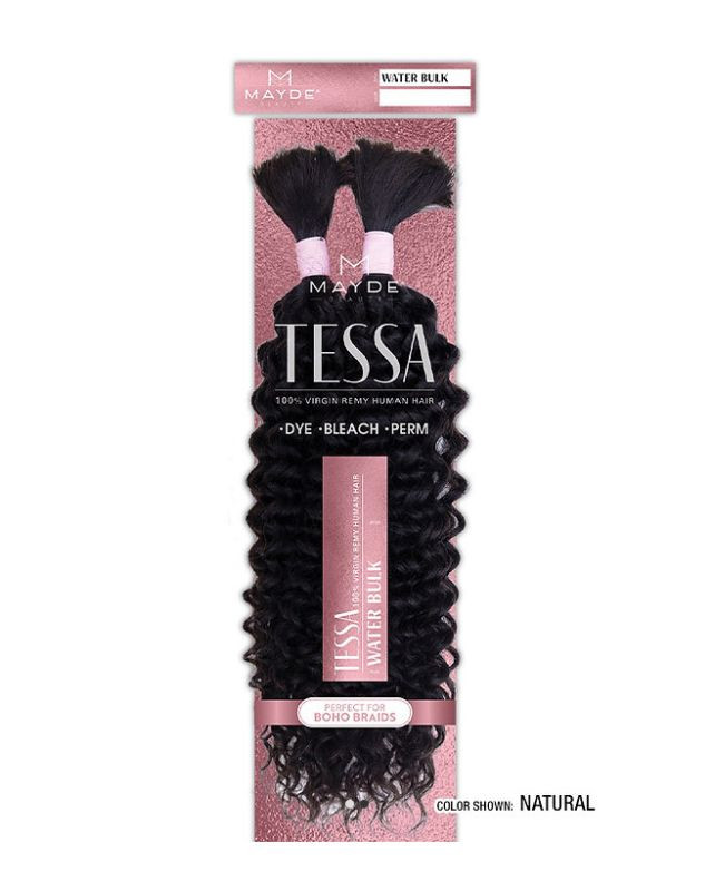 Mayde Virgin Remy Human Hair Braids Tessa Water Bulk 18"