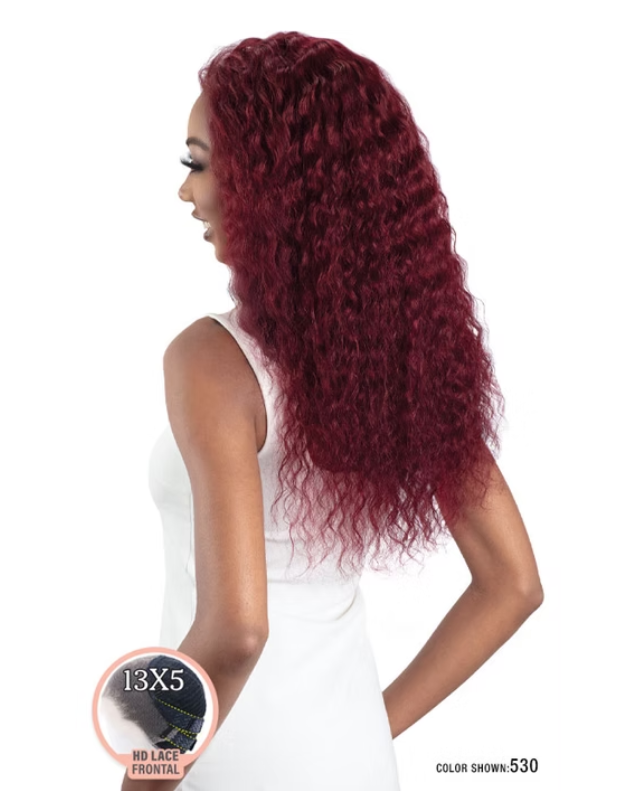 Mayde True Veil Deep Curl 26" 100% Human Hair 13X5 HD Lace Frontal Wig