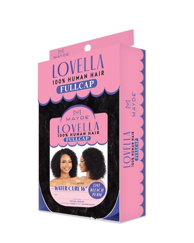 Mayde Beauty Lovella 100% Human Hair Half Wig Water Curl 16"