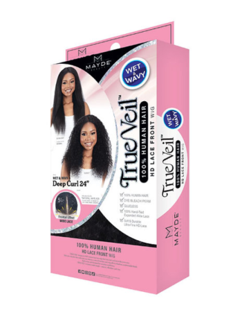 Mayde True Veil  Wet & Wavy Deep Curl 26" 100% Human Hair Lace Wig