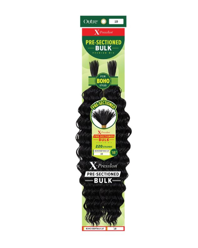 Outre Braids X-Pression Pre-Sectioned Boho Deep Bulk 18"