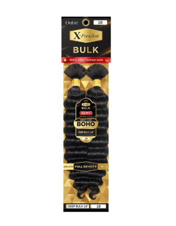 Outre X-Pression Bulk Remy Human Hair Braiding - HUMAN BULK REMY DEEP BULK 18"