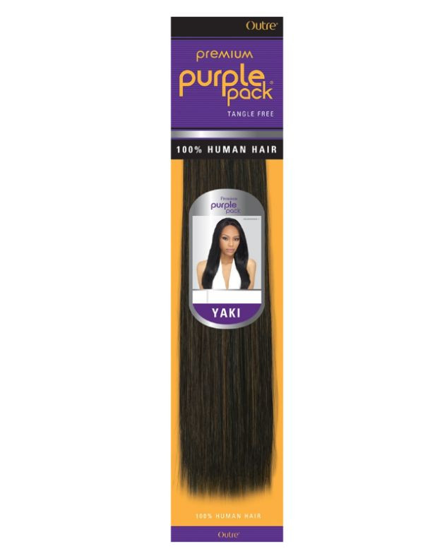 Outre Human Hair Weave Premium Purple Pack Yaki