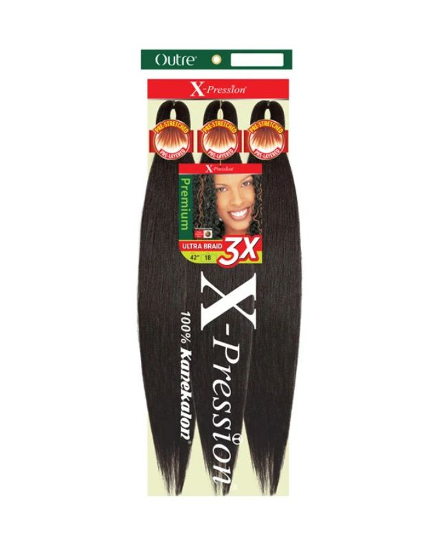 Outre X-Pression Pre-Stretched Crochet Braids - ULTRA BRAID 3X 42"