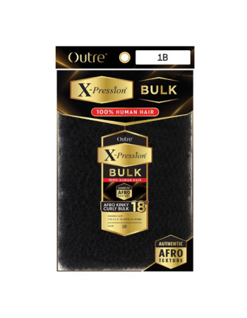 Outre Human Hair Braids X-Pression Afro Kinky Curly Bulk 18"