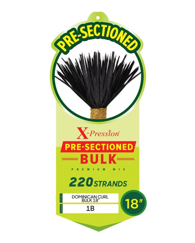 Outre Braids X-Pression Pre-Sectioned Dominican Curl Bulk 18"