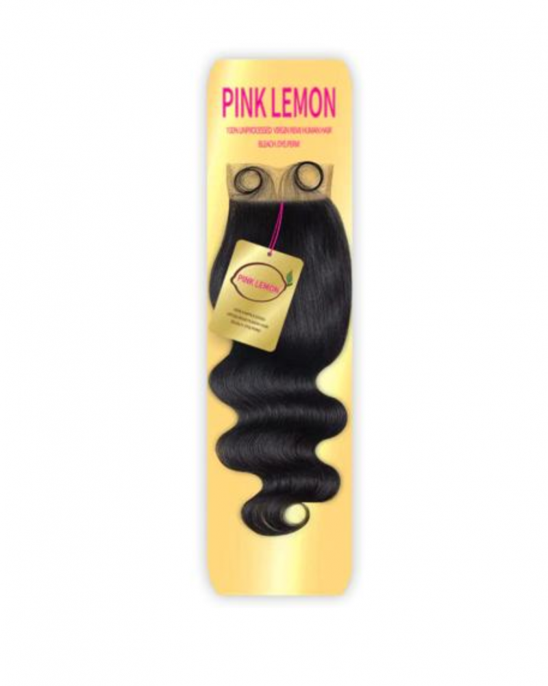 Pink Lemon Virgin Remi Human Hair HD 4X4 Full Lace Closure Body Wave