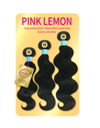 Pink Lemon Virgin Human Hair Weave 3 Bundles Body Wave