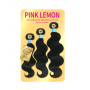 Pink Lemon Virgin Human Hair Weave 3 Bundles Body Wave