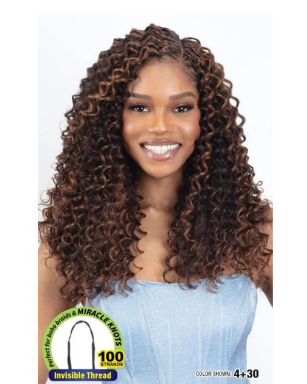 Shake-N-Go Crochet Braids Organique Mastermix Feather Crochet Deep Curl 18"