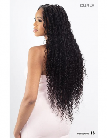 FreeTress Human Hair Braids Wet N Wavy Deep Bulk 18"