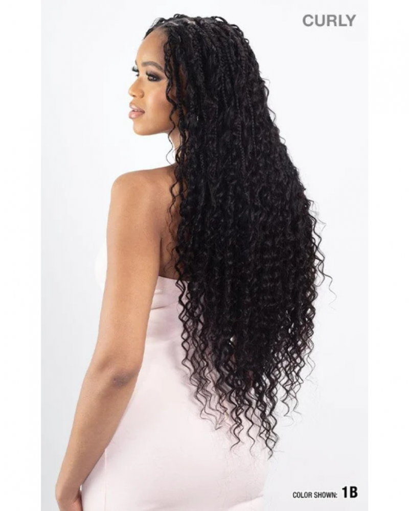 FreeTress Human Hair Braids Wet N Wavy Deep Bulk 18"