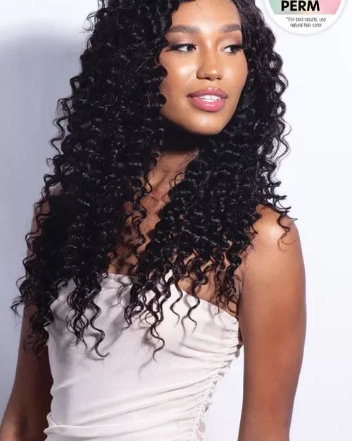 Shake-N-Go Virgin Remy Hair Weave Glossy 3 Bundles Deep Wave