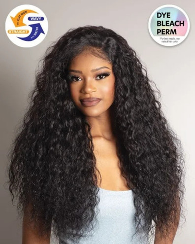 Shake-N-Go Virgin Remy Hair Weave Glossy 3 Bundles Wet N Wavy Loose Wave