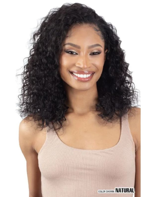 Shake N Go Naked 100% Human Hair Drawstring Full Cap Half Wig - SUNNY DEEP 18"