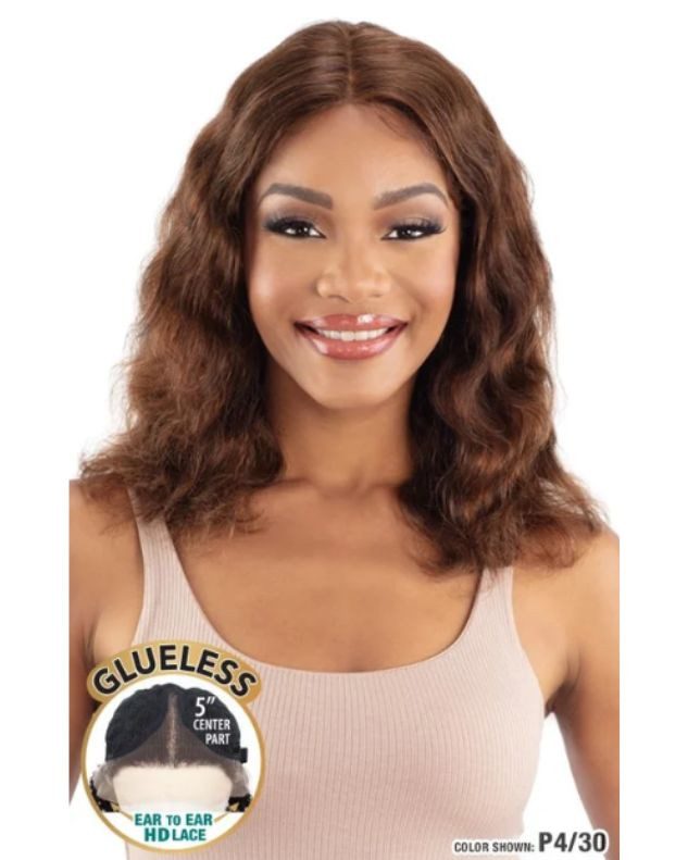 Shake N Go Golden 100% Human Hair Glueless HD 5" Deep Part Lace Front Wig - ZARINA