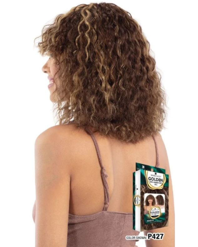 Shake N Go Golden 100% Human Hair Full Wig - MAEVE