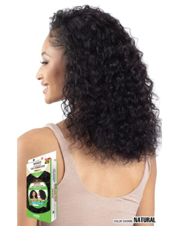Shake N Go Naked 100% Human Hair Drawstring Full Cap Half Wig - SUNNY DEEP 18"