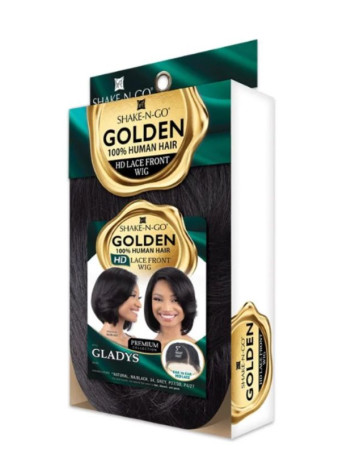 Shake N Go Golden 100% Human Hair HD Lace Front Wig - GLADYS - 5" Deep Part