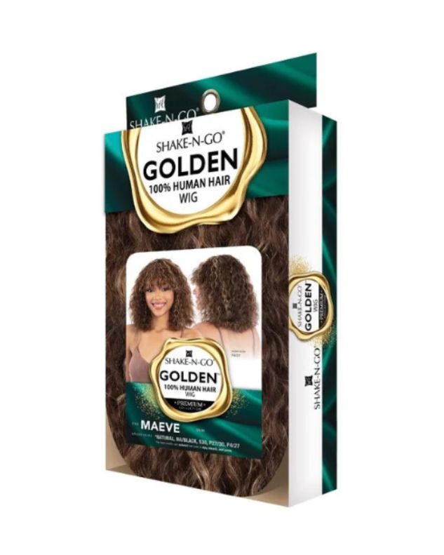Shake N Go Golden 100% Human Hair Full Wig - MAEVE