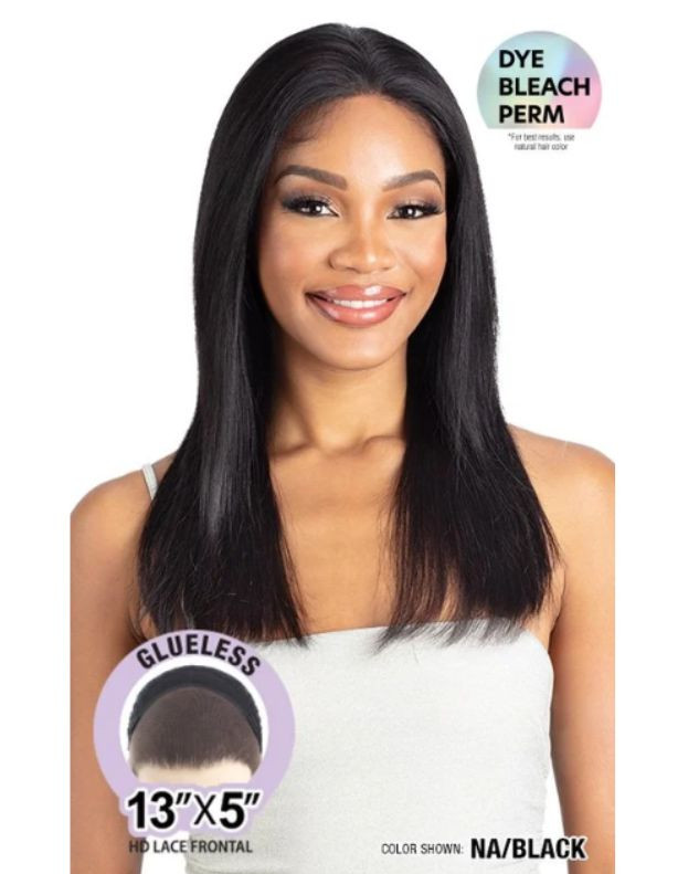 Shake N Go Glossy 100% Virgin Remy Hair Glueless 13x5 HD Lace Frontal Wig - STRAIGHT 20"