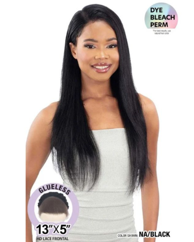 Shake N Go Glossy 100% Virgin Remy Hair Glueless 13x5 HD Lace Front Wig - STRAIGHT 26"