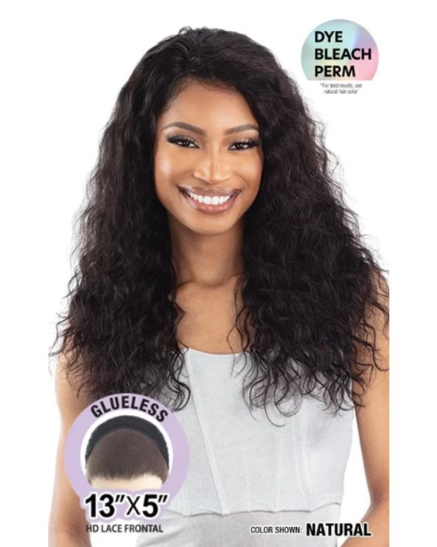 Shake N Go Glossy 100% Virgin Remy Hair Glueless 13x5 HD Lace Front Wig - Deep 22"