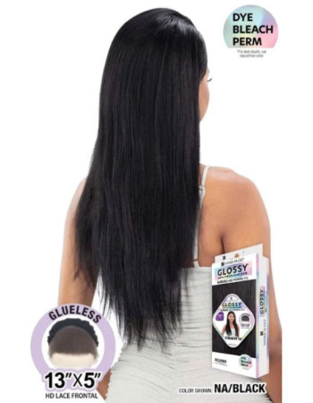 Shake N Go Glossy 100% Virgin Remy Hair Glueless 13x5 HD Lace Front Wig - STRAIGHT 26"