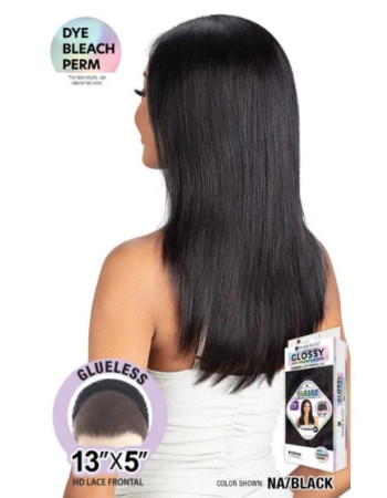 Shake N Go Glossy 100% Virgin Remy Hair Glueless 13x5 HD Lace Frontal Wig - STRAIGHT 20"