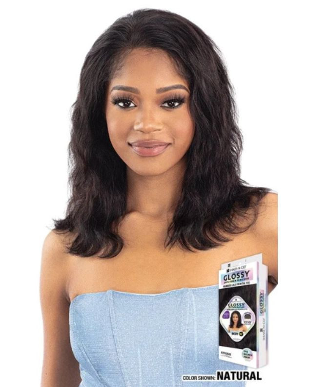 Shake N Go Glossy 100% Virgin Remy Hair Glueless 13x5 HD Lace Frontal Wig - BODY 16"