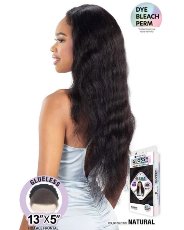 Shake N Go Glossy 100% Virgin Remy Hair Glueless 13x5 HD Lace Front Wig - BODY 28"